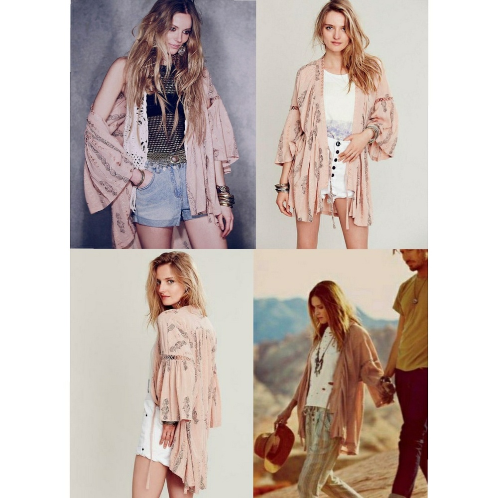 RARE Free People Headed Home Wrap Cardigan Jacket